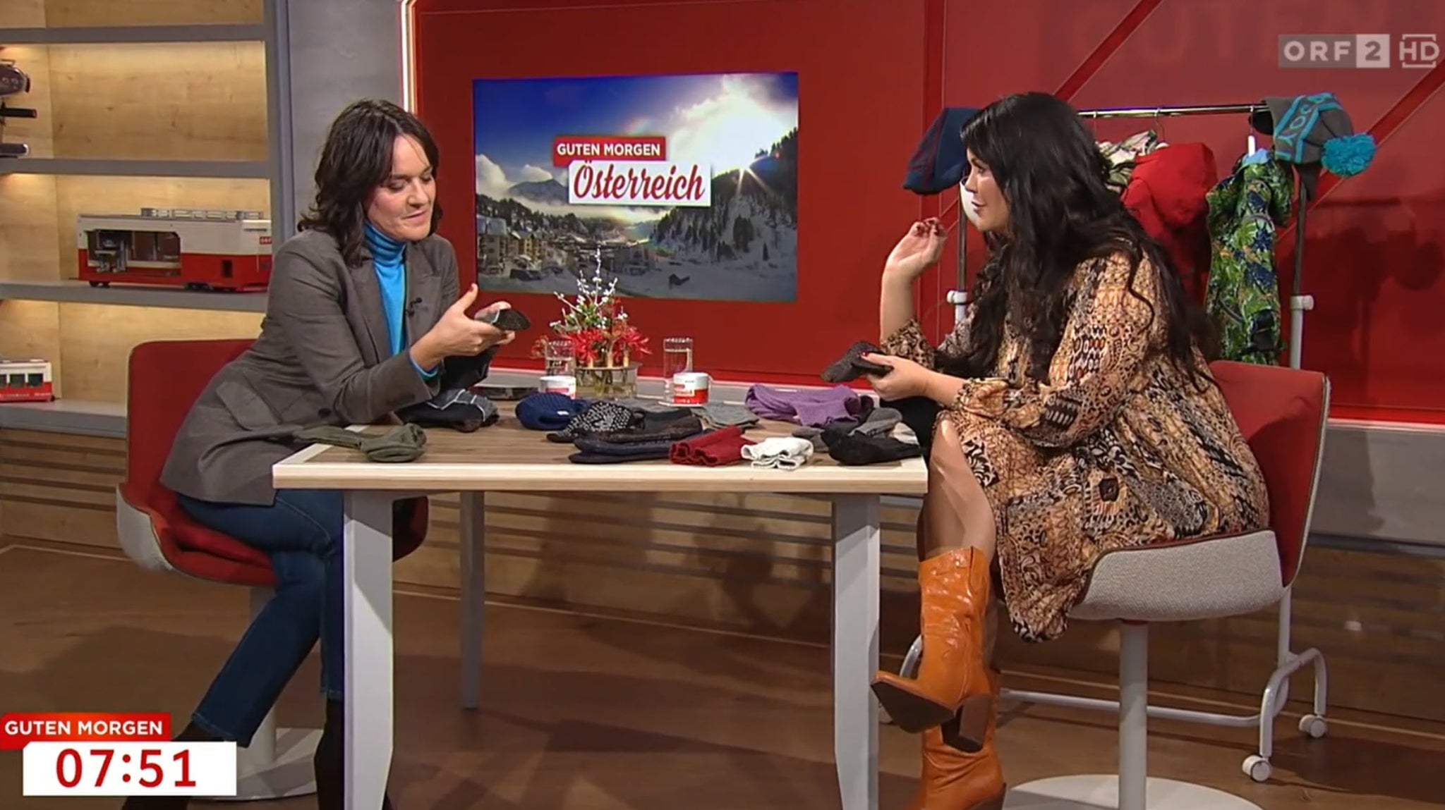 Merino-Kupfer-Skisocken von Bolter bei Guten Morgen Österreich (ORF)