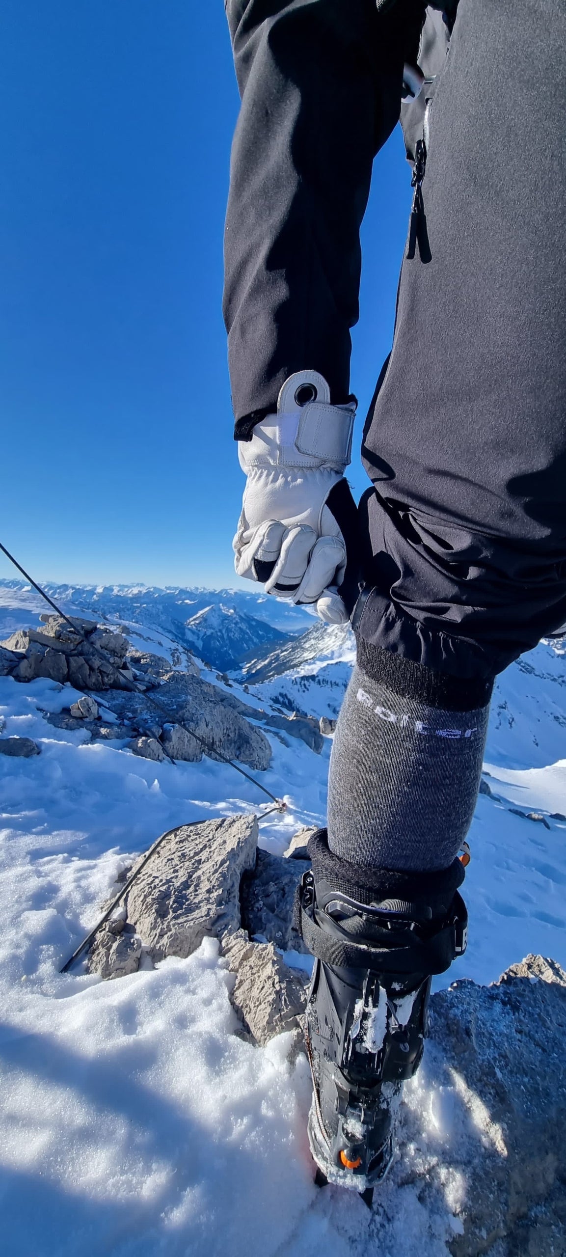 Skisocken aus Merinowolle mit leichter Polsterung
