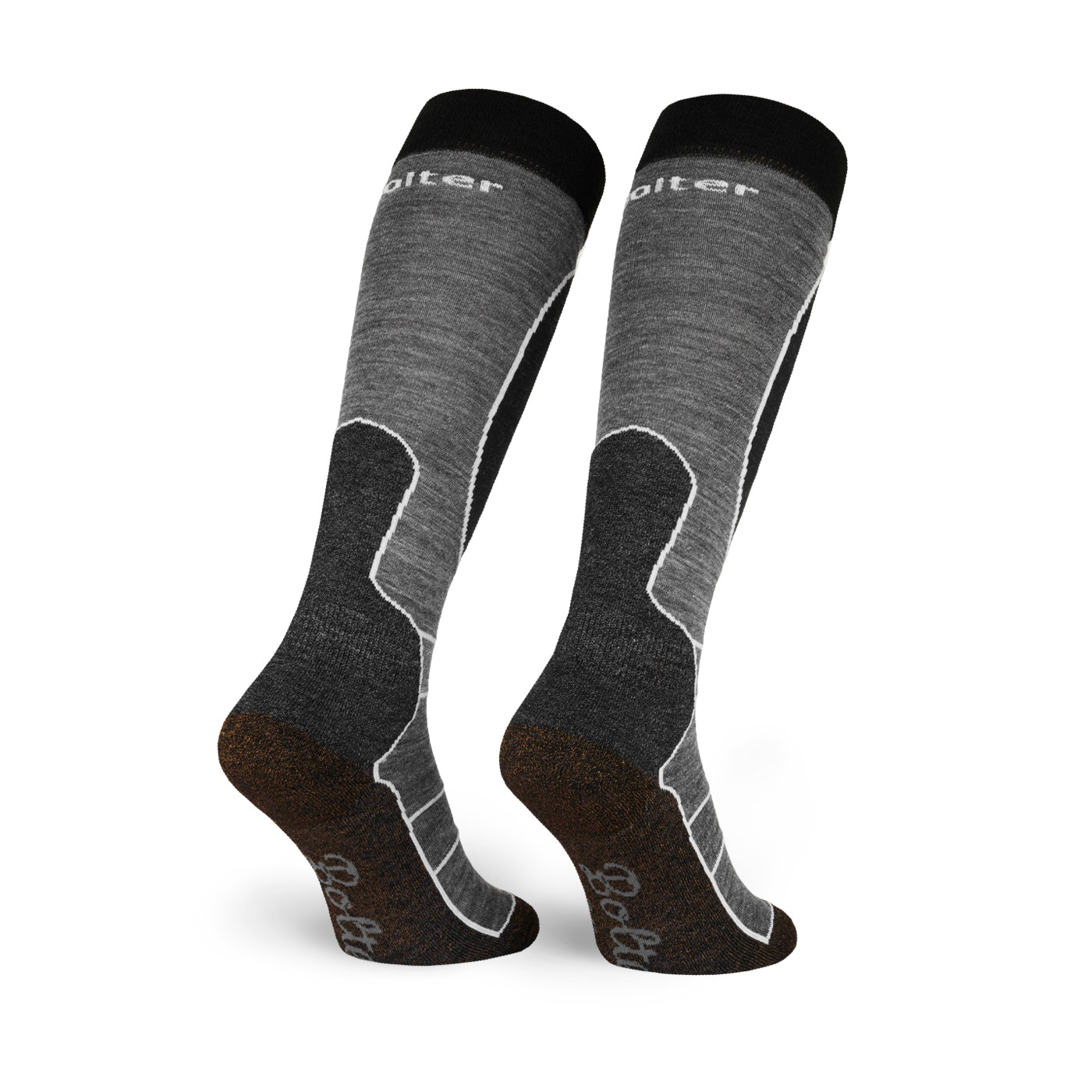 Kupfer Skisocke mit leichter Polsterung