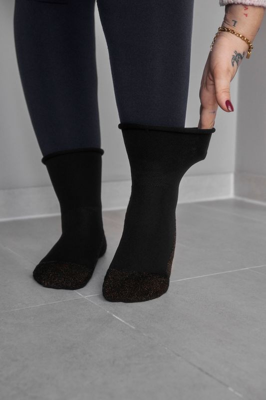 Venensocken Kupfer mit Rollrand