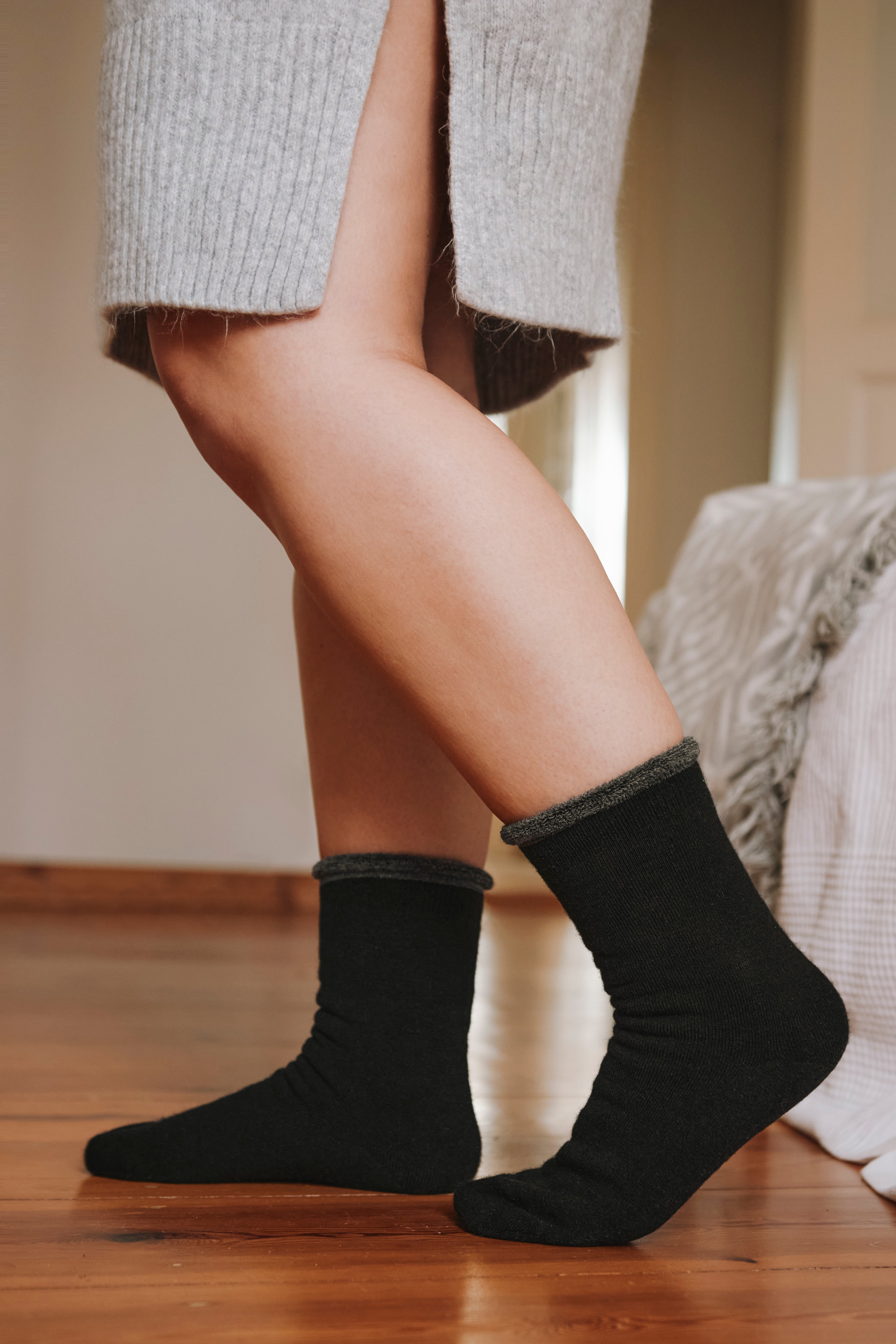 Kuschelsocke mit Vollplüsch