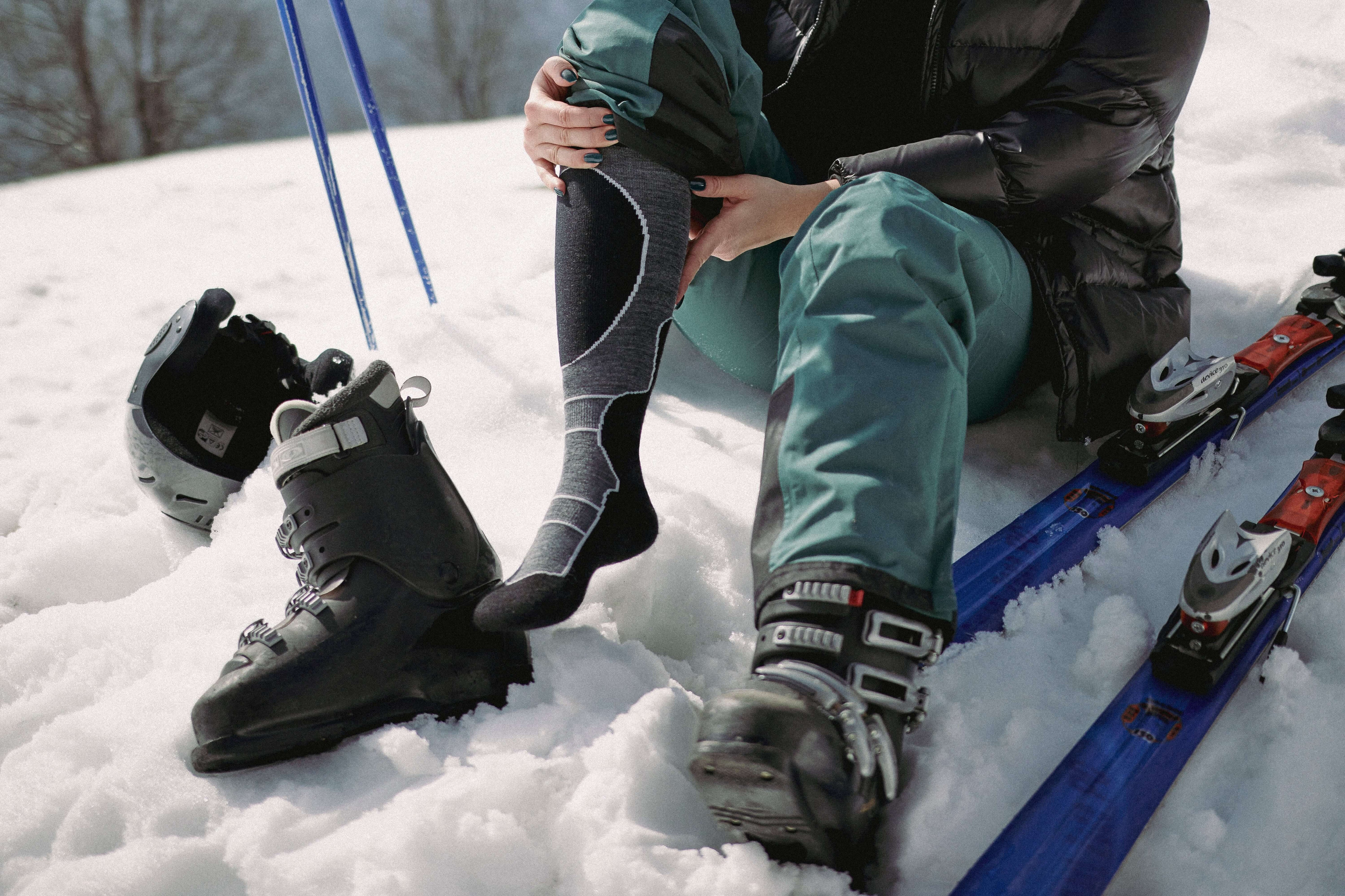 Kupfer Skisocke mit leichter Polsterung