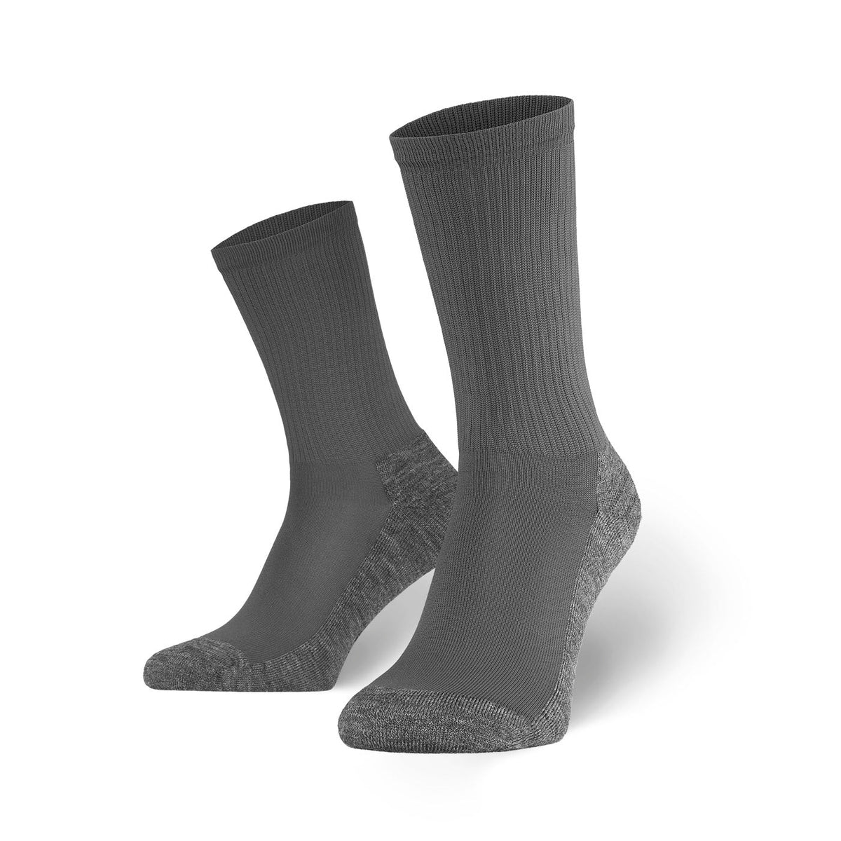 Graue Bolter Merinosocken Light Classic in der Vorderansicht