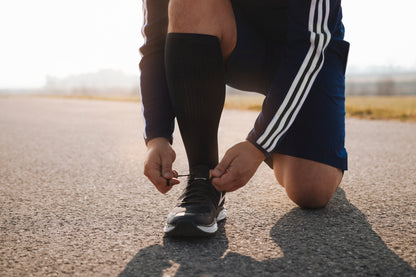 Sport-Kniestrumpf aus Merinowolle u. Seide mit Stützfunktion