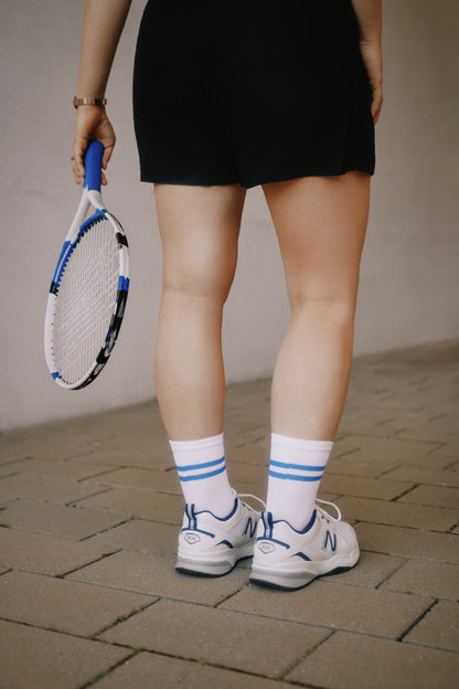 Tennissocke mit Merinowolle