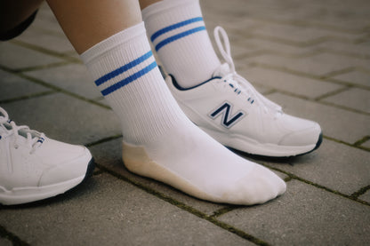 Tennissocke mit Merinowolle